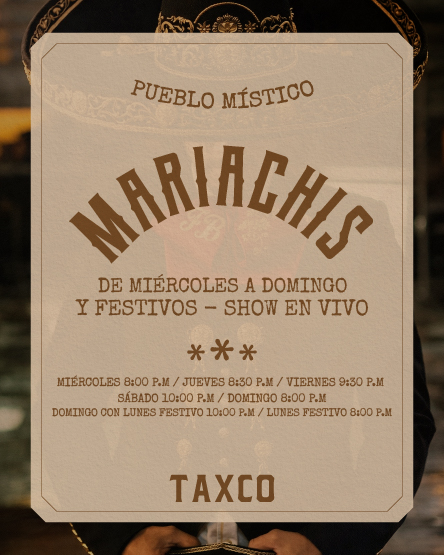 MARIACHIS MIÉRCOLES A DOMINGOS Y FESTIVOS